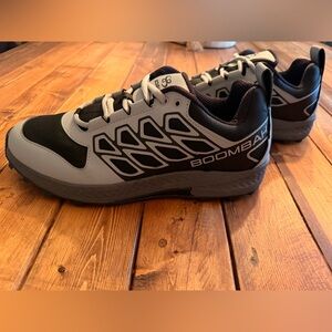 Boombah Men's Black and Gray Athletic turf / trail Shoes